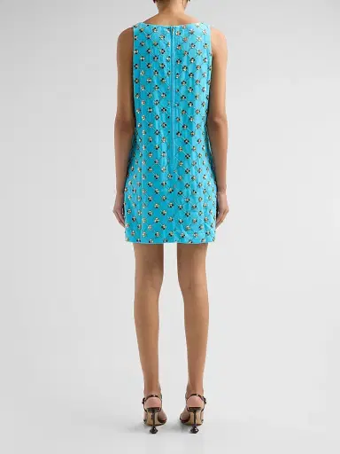 Lilly Pulitzer Women's Tamala Beaded Sequin Shift Dress - Turquoise Tide | Thumbnail 3 Lilly Pulitzer Women's Tamala Beaded Sequin Shift Dress - Turquoise Tide | Thumbnail 3