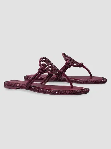 Tory Burch Women's Miller Knotted Flip-Flop Sandals | Thumbnail 3