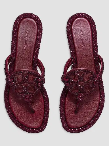 Tory Burch Women's Miller Knotted Flip-Flop Sandals | Thumbnail 4