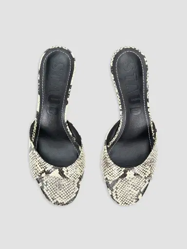 Staud Women's Brigitte 60MM Snake-Embossed Wedges | Thumbnail 4 Staud Women's Brigitte 60MM Snake-Embossed Wedges | Thumbnail 4