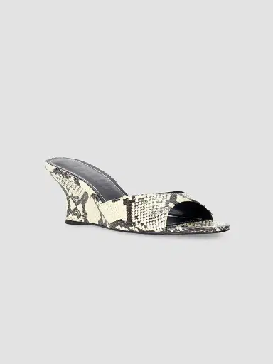 Staud Women's Brigitte 60MM Snake-Embossed Wedges | Thumbnail 5 Staud Women's Brigitte 60MM Snake-Embossed Wedges | Thumbnail 5