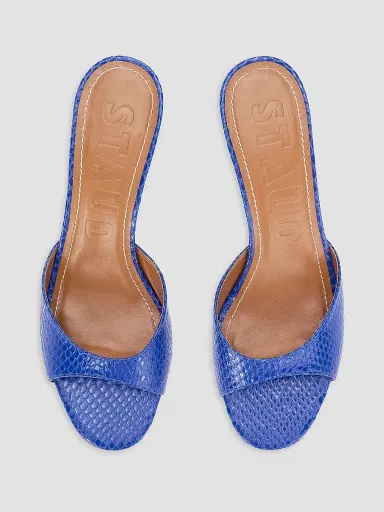 Staud Women's Brigitte 60MM Snakeskin-Embossed Leather Mules | Thumbnail 3 Staud Women's Brigitte 60MM Snakeskin-Embossed Leather Mules | Thumbnail 3