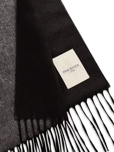 PIACENZA 1733 Men's Mirror Reversible Cashmere-Silk Scarf | Thumbnail 3 PIACENZA 1733 Men's Mirror Reversible Cashmere-Silk Scarf | Thumbnail 3