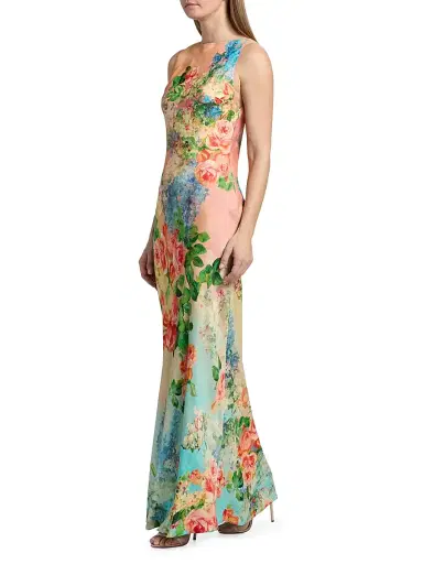 Hemant & Nandita Women's Floral Column Maxi Dress - Size XXL | Thumbnail 2 Hemant & Nandita Women's Floral Column Maxi Dress - Size XXL | Thumbnail 2