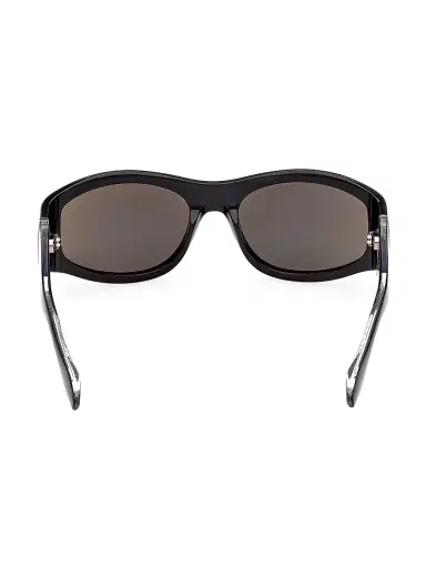 Christian Louboutin Men's 60MM Oval Sunglasses - Black Smoke | Thumbnail 5