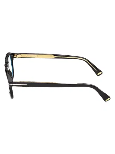 Tom Ford Men's 47MM Blue Block Round Eyeglasses - Black | Thumbnail 3 Tom Ford Men's 47MM Blue Block Round Eyeglasses - Black | Thumbnail 3