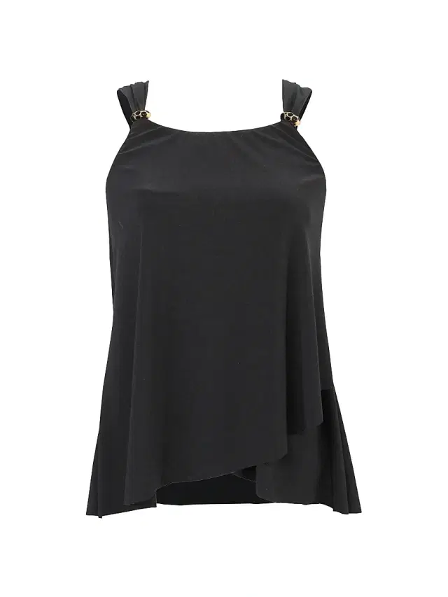 Miraclesuit Swim Women's Razzle Dazzle Tankini Top - Black