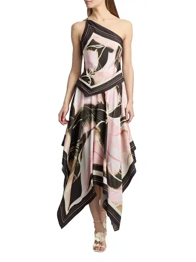 Amur Women's Letty Printed Scarf Midi-Skirt | Thumbnail 2 Amur Women's Letty Printed Scarf Midi-Skirt | Thumbnail 2