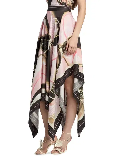 Amur Women's Letty Printed Scarf Midi-Skirt | Thumbnail 4 Amur Women's Letty Printed Scarf Midi-Skirt | Thumbnail 4