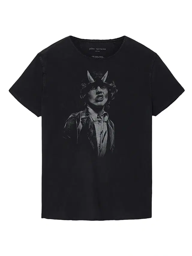 Men's AC/DC Highway to Hell Raw-Edge Crewneck T-Shirt - Black