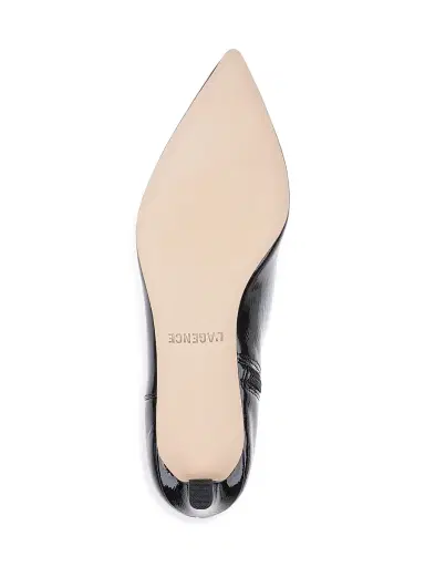 L'Agence Women's Lilly 75MM Patent Leather Ankle Boots - Black Patent - Size 9 | Thumbnail 6 L'Agence Women's Lilly 75MM Patent Leather Ankle Boots - Black Patent - Size 9 | Thumbnail 6