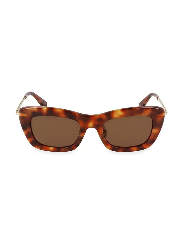 Lanvin Women's Babe 51MM Rectangular Sunglasses - Light Havana