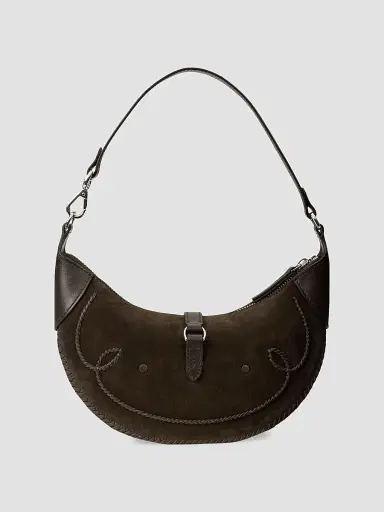 Polo Ralph Lauren Women's Polo ID Western Suede Shoulder Bag | Thumbnail 3 Polo Ralph Lauren Women's Polo ID Western Suede Shoulder Bag | Thumbnail 3