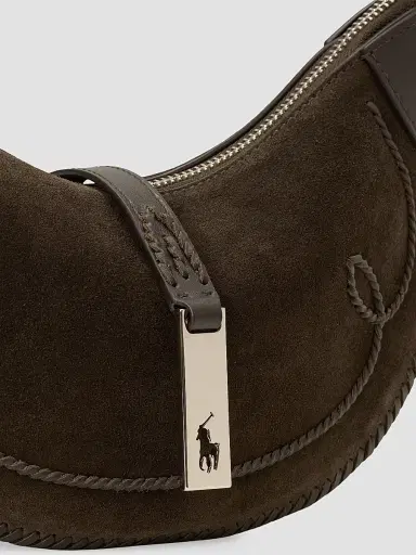 Polo Ralph Lauren Women's Polo ID Western Suede Shoulder Bag | Thumbnail 6 Polo Ralph Lauren Women's Polo ID Western Suede Shoulder Bag | Thumbnail 6