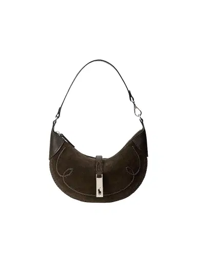 Polo Ralph Lauren Women's Polo ID Western Suede Shoulder Bag | Thumbnail 1 Polo Ralph Lauren Women's Polo ID Western Suede Shoulder Bag | Thumbnail 1