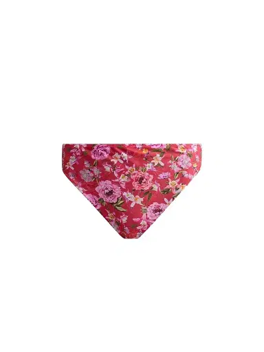 PatBo Women's Peony Print High-Waisted Bikini Bottom | Thumbnail 1 PatBo Women's Peony Print High-Waisted Bikini Bottom | Thumbnail 1