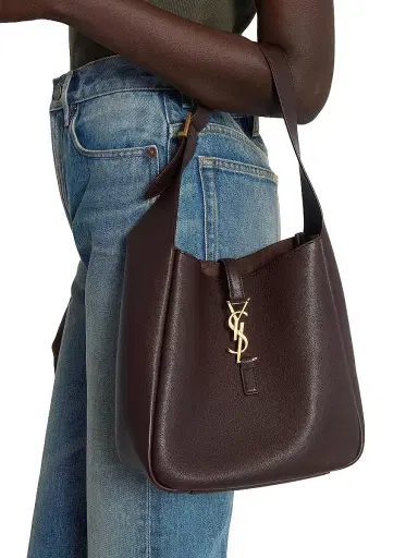 Saint Laurent Women's Le 5 à 7 Supple Small Shoulder Bag in Grained Leather | Thumbnail 2 Saint Laurent Women's Le 5 à 7 Supple Small Shoulder Bag in Grained Leather | Thumbnail 2