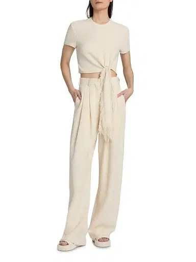 Nanushka Women's Seka Cotton-Blend Tapered Leg Pants | Thumbnail 2 Nanushka Women's Seka Cotton-Blend Tapered Leg Pants | Thumbnail 2