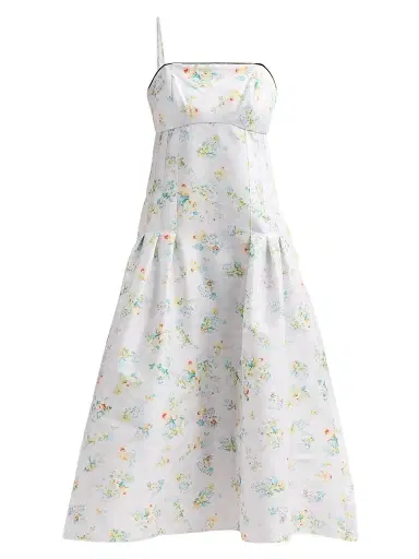 Kika Vargas Women's Lena Pastel Meadow Taffeta Midi Dress - Pastel - Size 2 | Thumbnail 1 Kika Vargas Women's Lena Pastel Meadow Taffeta Midi Dress - Pastel - Size 2 | Thumbnail 1