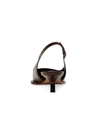 Schutz Women's Daria 50MM Leather Slingback Pumps - Root Brown - Size 10 | Thumbnail 6 Schutz Women's Daria 50MM Leather Slingback Pumps - Root Brown - Size 10 | Thumbnail 6