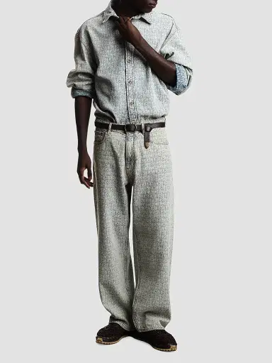 Emporio Armani Men's Logo Denim Button-Front Shirt - Light Blue Denim - Size XXL | Thumbnail 2 Emporio Armani Men's Logo Denim Button-Front Shirt - Light Blue Denim - Size XXL | Thumbnail 2