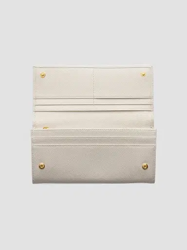 Prada Women's Saffiano Leather Wallet - Beige | Thumbnail 2 Prada Women's Saffiano Leather Wallet - Beige | Thumbnail 2
