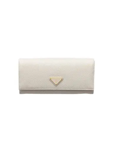Prada Women's Saffiano Leather Wallet - Beige | Thumbnail 1 Prada Women's Saffiano Leather Wallet - Beige | Thumbnail 1