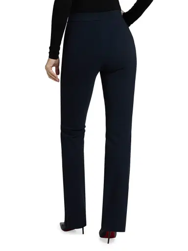 Chiara Boni La Petite Robe Women's Maren Crease-Front Pants - Dark Midnight - Size 14 | Thumbnail 5