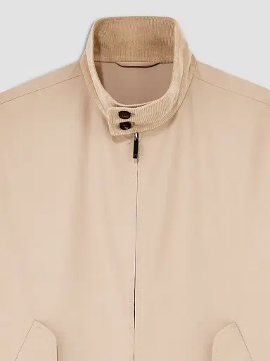 Emporio Armani Men's Corduroy-Collar Zip-Front Jacket - Tannin | Thumbnail 4