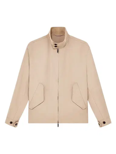 Emporio Armani Men's Corduroy-Collar Zip-Front Jacket - Tannin | Thumbnail 1