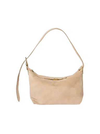 Miu Miu Women's Spirit Suede Shoulder Bag - Beige Khaki | Thumbnail 1 Miu Miu Women's Spirit Suede Shoulder Bag - Beige Khaki | Thumbnail 1