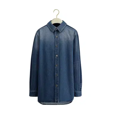 Dior Blue Stonewashed Cotton Denim | Thumbnail 1 Dior Blue Stonewashed Cotton Denim | Thumbnail 1