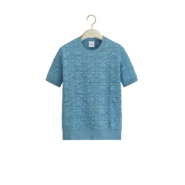 Dior Macrocannage Short-Sleeved Sweater