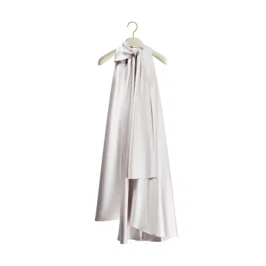 Dior A-Line Dress with Bow Collar | Thumbnail 1