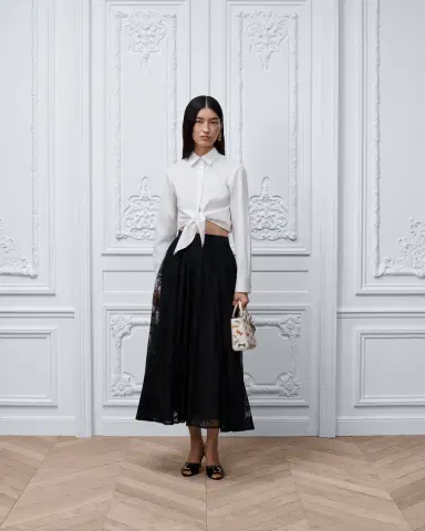 Dior Dioriviera Tied Cropped Blouse | Thumbnail 3 Dior Dioriviera Tied Cropped Blouse | Thumbnail 3