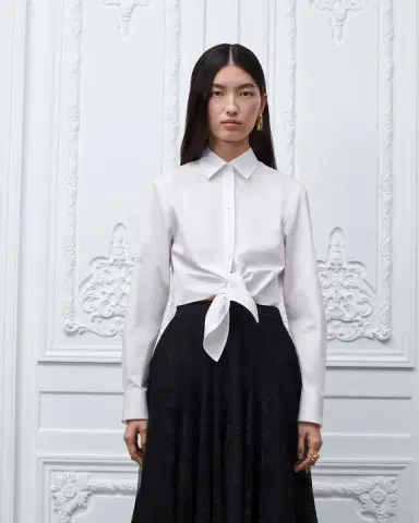 Dior Dioriviera Tied Cropped Blouse | Thumbnail 4 Dior Dioriviera Tied Cropped Blouse | Thumbnail 4