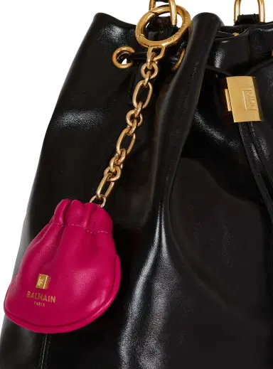 Balmain Pulse leather key ring | Thumbnail 4