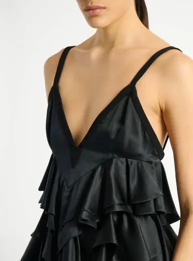 Balmain Satin top with thin straps | Thumbnail 5
