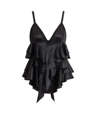 Balmain Satin top with thin straps | Thumbnail 1