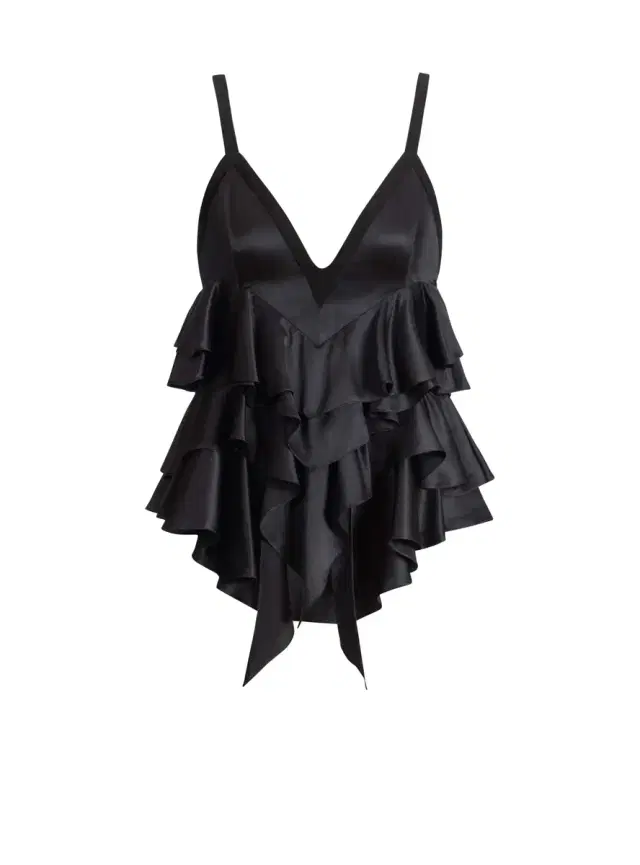 Satin top with thin straps