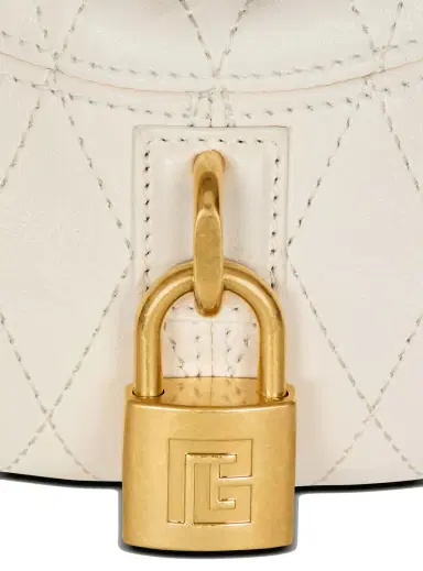 Balmain Small Pulse bag in smooth topstitched leather | Thumbnail 5