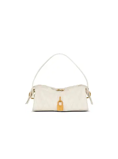 Balmain Small Pulse bag in smooth topstitched leather | Thumbnail 1