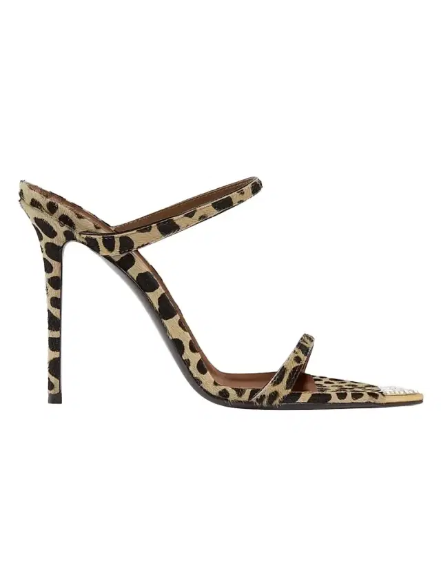 Women's Intrigo 105MM Crystal-Embellished Calf Hair Sandals - Naturale