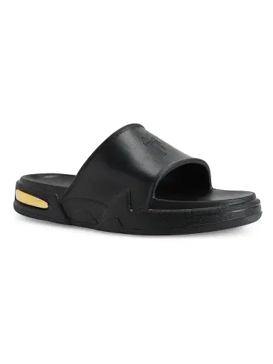 Giuseppe Zanotti Men's Leather Platform Slide Sandals - Black - Size XXL | Thumbnail 2
