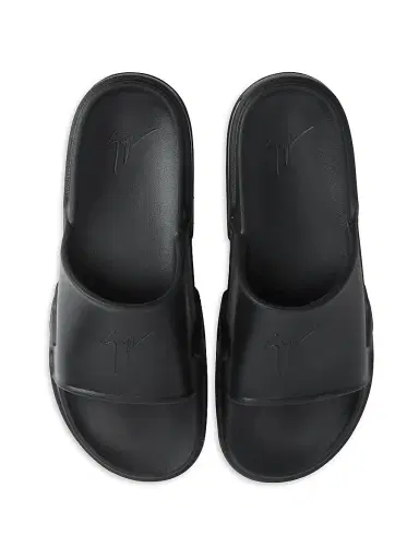 Giuseppe Zanotti Men's Leather Platform Slide Sandals - Black - Size XXL | Thumbnail 3