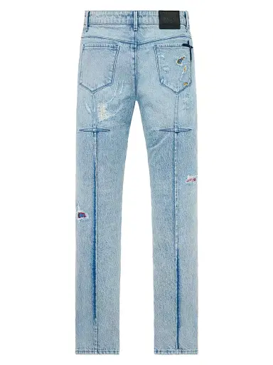 RTA Men's Chaparral Clayton Cotton-Blend Skinny Jeans - Frayed Indigo - Size 42 | Thumbnail 2