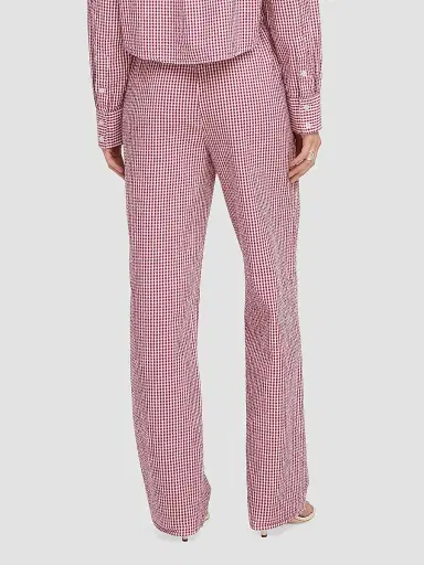 Favorite Daughter Women's The Everything Gingham Wide-Leg Pants - Raspberry White - Size XL | Thumbnail 6 Favorite Daughter Women's The Everything Gingham Wide-Leg Pants - Raspberry White - Size XL | Thumbnail 6