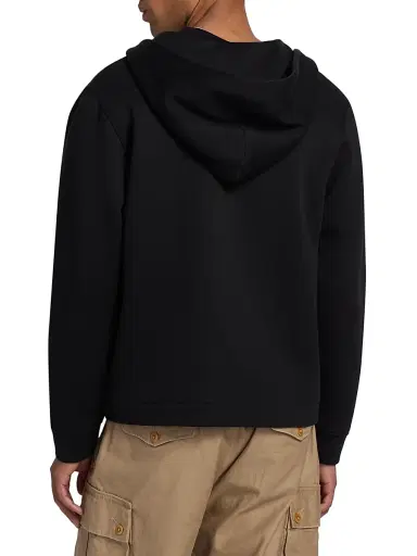 Vince Men's Full-Zip Hoodie - Black - Size XXL | Thumbnail 5
