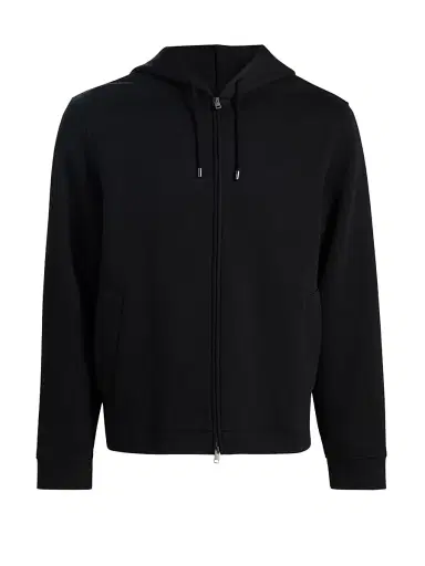 Vince Men's Full-Zip Hoodie - Black - Size XXL | Thumbnail 1