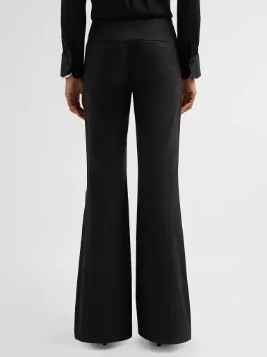 Vince Women's Stretch Cotton Flare Pants - Black - Size 8 | Thumbnail 3 Vince Women's Stretch Cotton Flare Pants - Black - Size 8 | Thumbnail 3